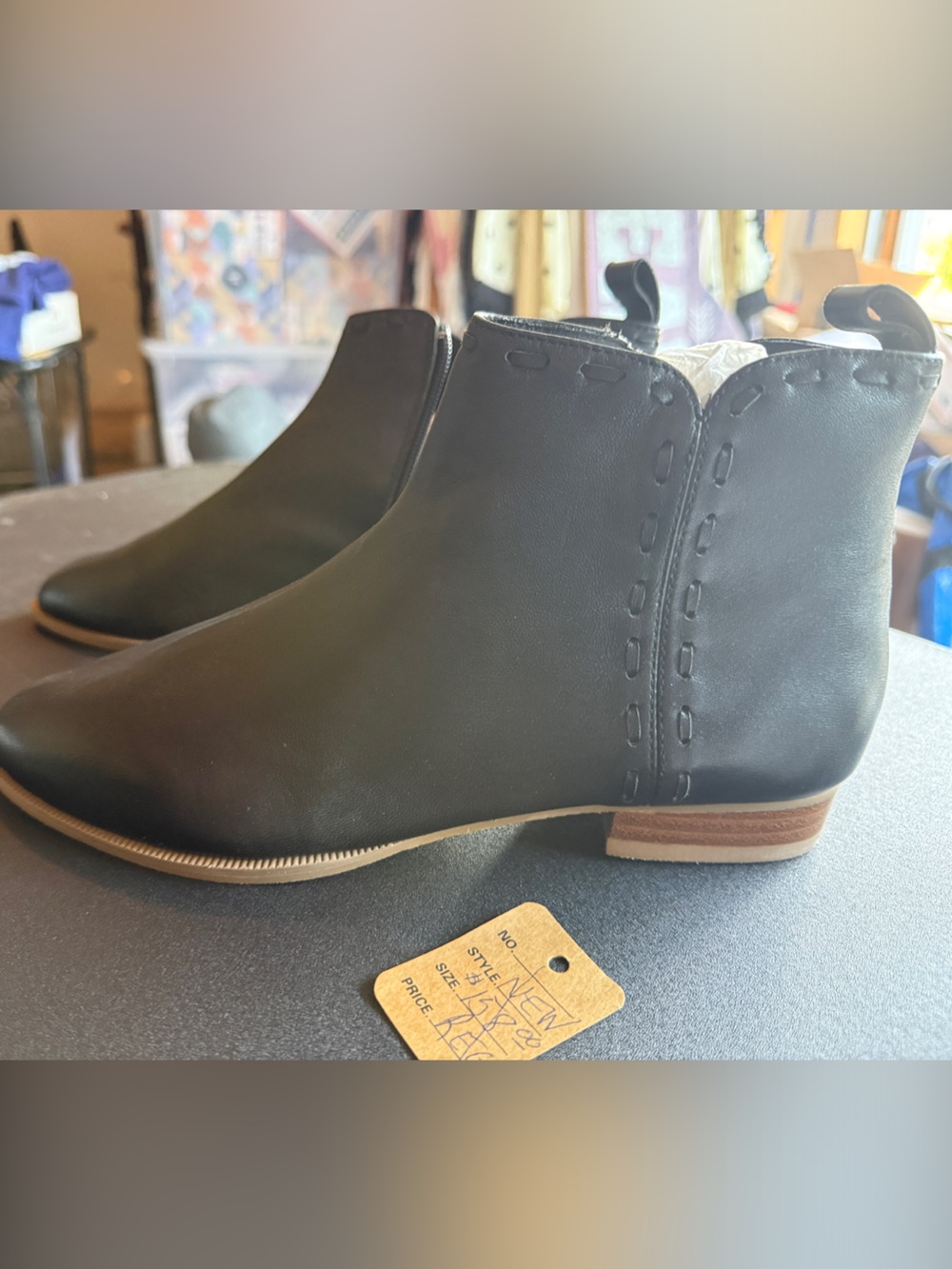 Women's Jack Rogers New Black Leather Chelsea Boot - Sleek Slip-On Style